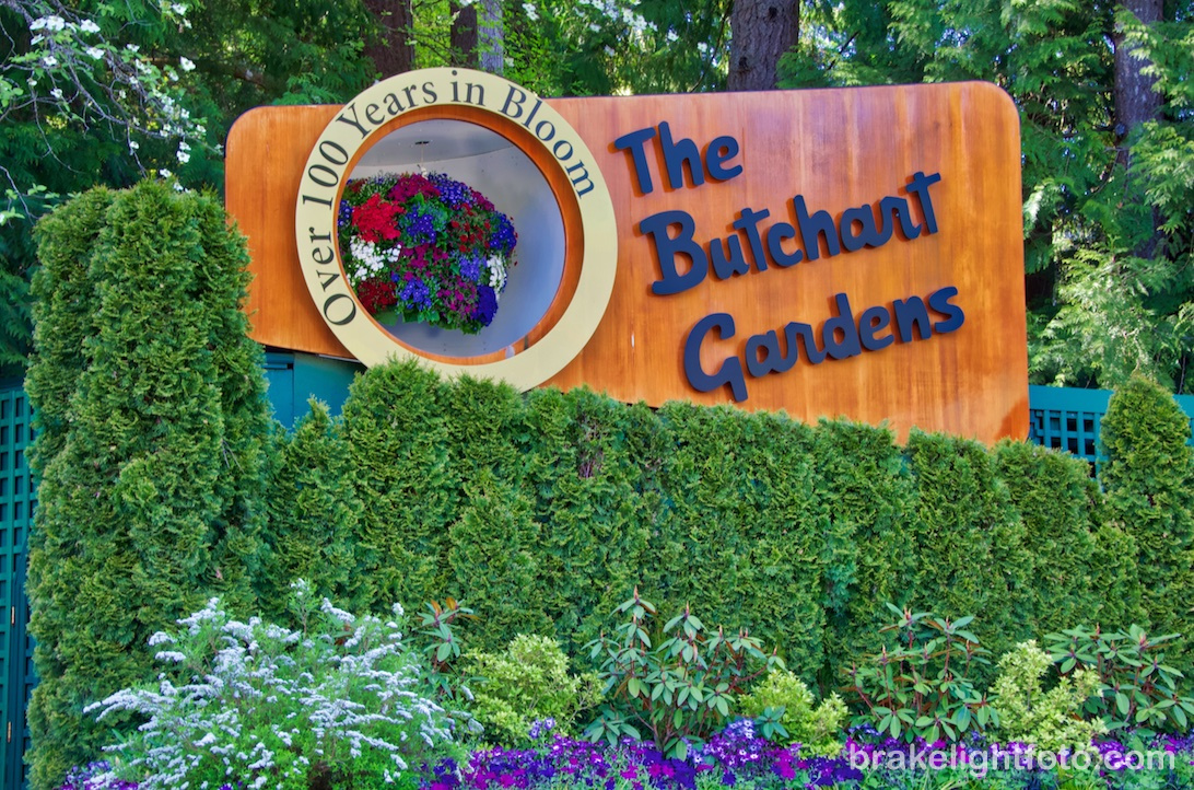 The Butchart Gardens sign